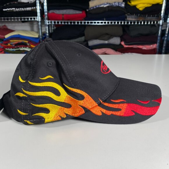 Vintage Peterbilt Embroidered Flames Strapback Hat Black mens OS - Picture 5 of 7